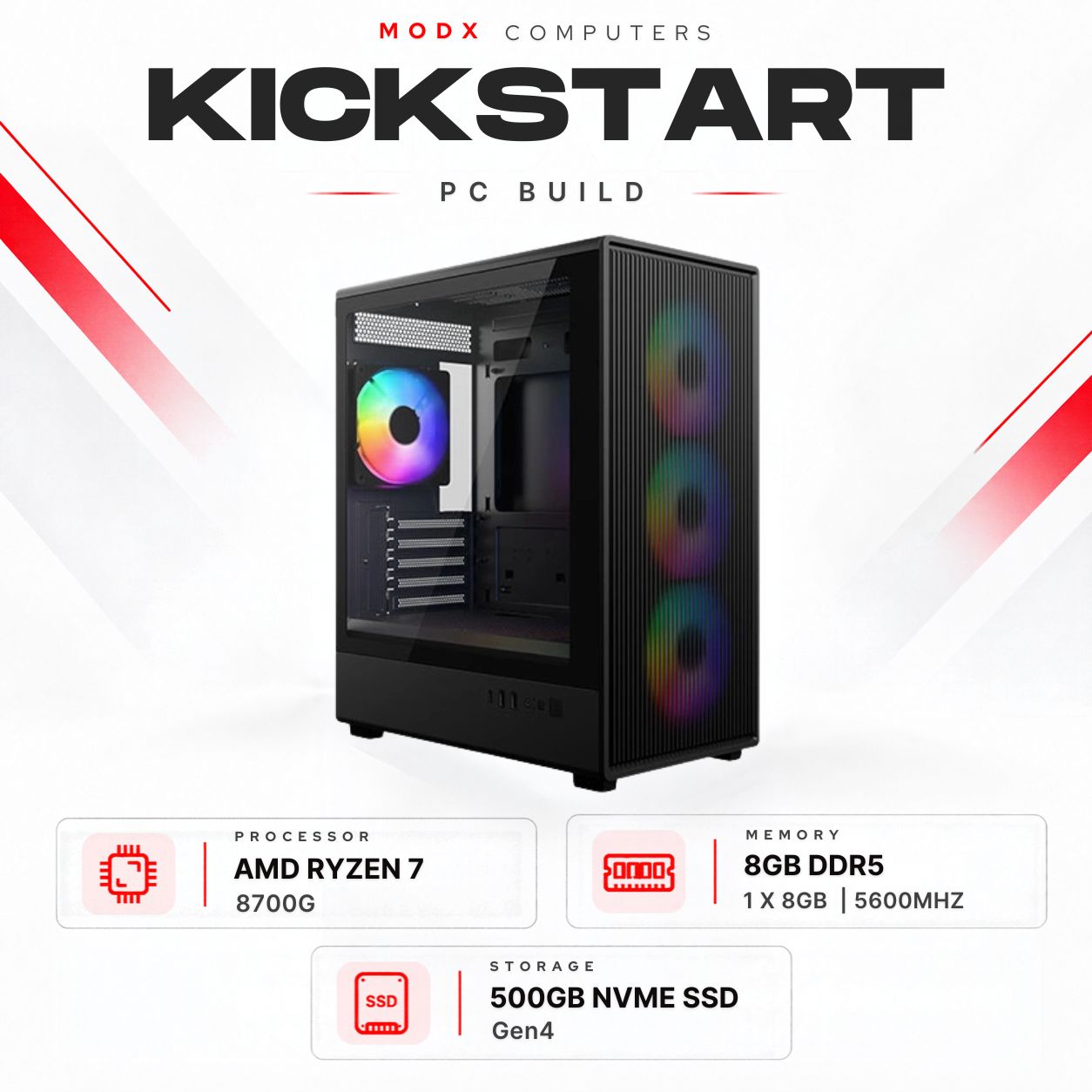 Kickstart 8700G Shadow PC Build