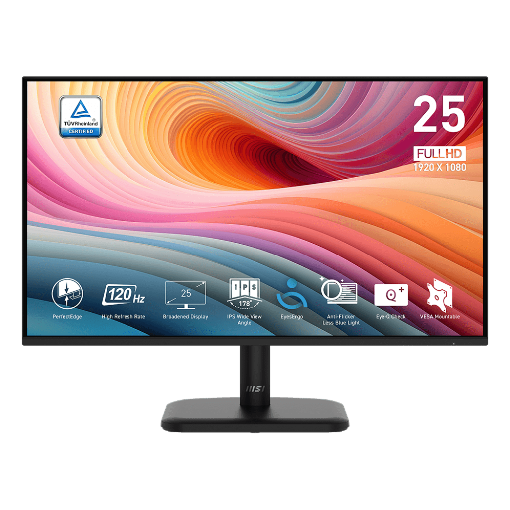 MSI PRO MP251L E2 | 25 Inch 1080p FHD 120Hz IPS