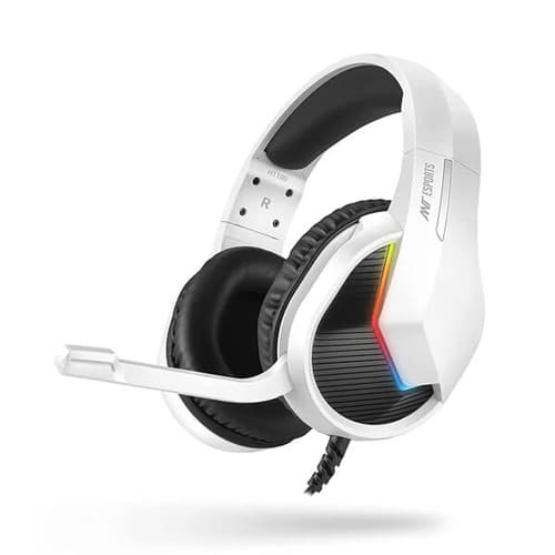 Ant Esports H1100 Pro RGB Gaming Headset With Mic (White) Headset