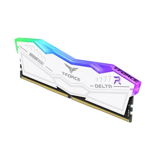 TeamGroup T-Force Delta RGB 32GB (16GBx2) DDR5 CL30 6000MHz (White) RAM TeamGroup