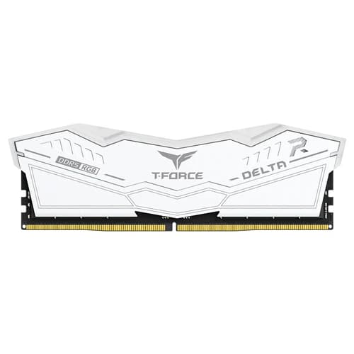 TeamGroup T-Force Delta RGB 32GB (16GBx2) DDR5 CL30 6000MHz (White) RAM T-Force