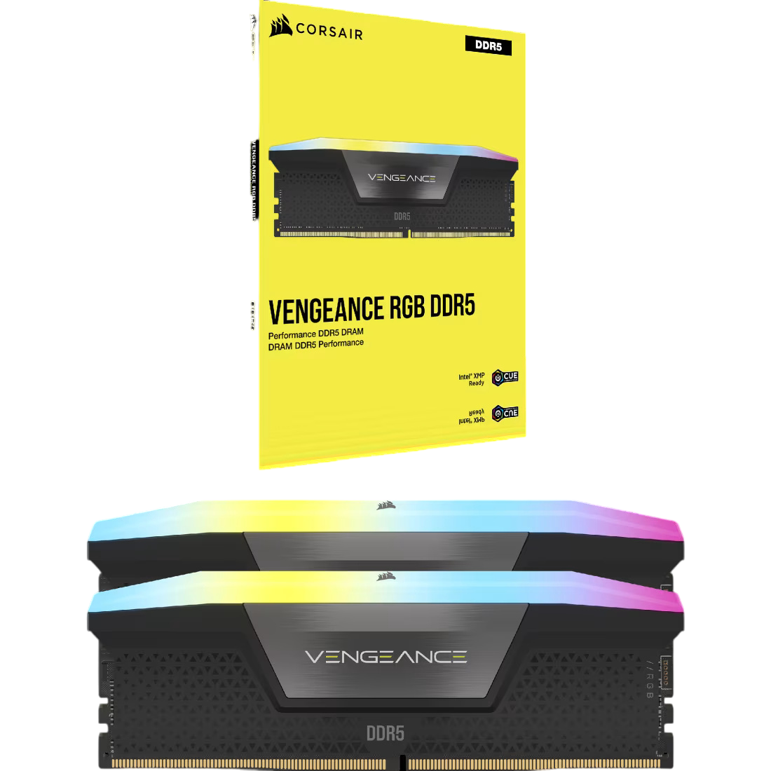 Buy Corsair Vengeance RGB 16GB (16GBX1) DDR5 CL40 5200MHz (Black) RAM