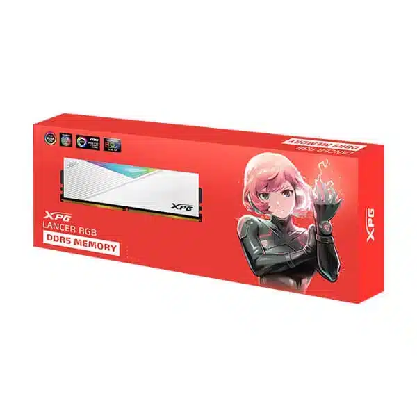 Adata XPG Lancer RGB 16GB (16GBx1) DDR5 CL48 6000MHz (White) RAM ADATA