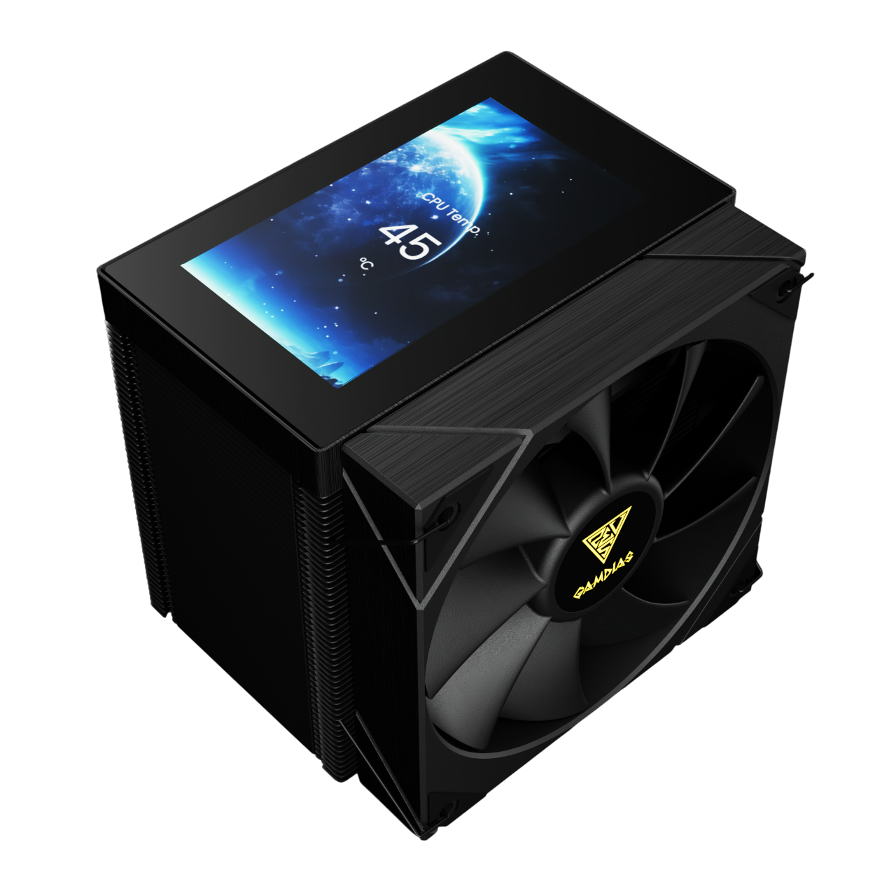 Gamdias Boreas M2-61L with IPS LCD Display (Black) Air Cooler