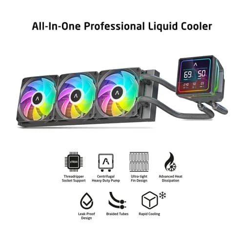 ProLab Design AI360 ARGB with LCD Display (Black) AIO Liquid Cooler ProLab