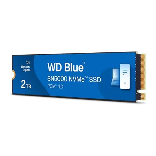Western Digital Blue SN5000 2TB M.2 NVMe Gen4 5150MB/s Internal SSD WD