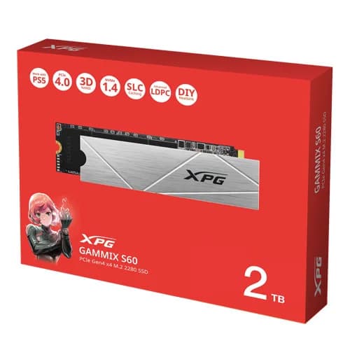 Adata XPG Gammix S60 2TB M.2 NVMe Gen4 5000MB/s Internal SSD ADATA