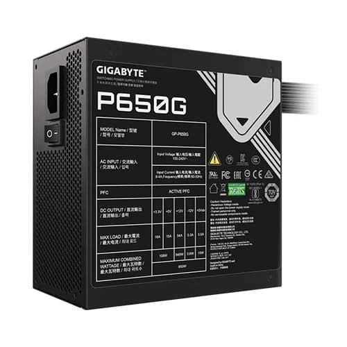 Buy Gigabyte P650G 650 Watts 80 Plus Gold Power Supply