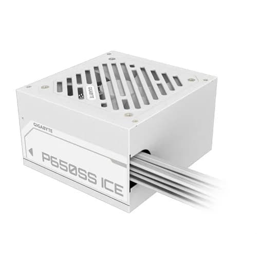 Gigabyte P650SS ICE ATX 3.0 650 Watt 80 Plus Silver (White) Power Supply P650SS
