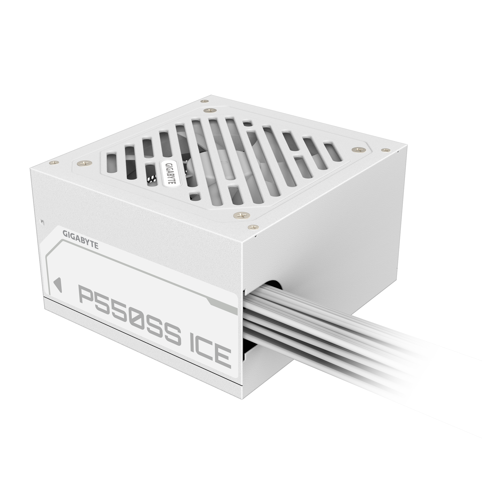 Gigabyte P550SS ICE ATX 3.0 550 Watt 80 Plus Silver (White) P550SS