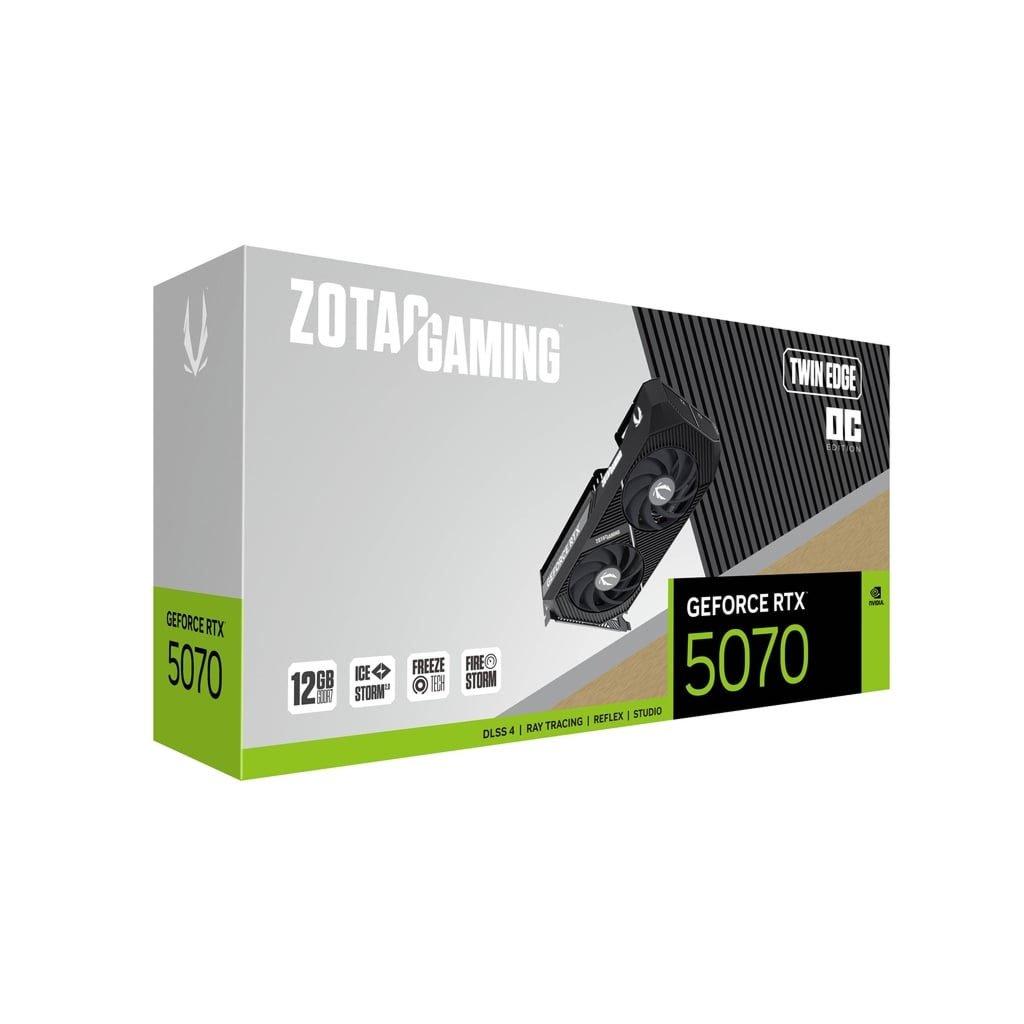 Zotac RTX 5070 Twin Edge OC 12GB GDDR7 Graphics Card Zotac