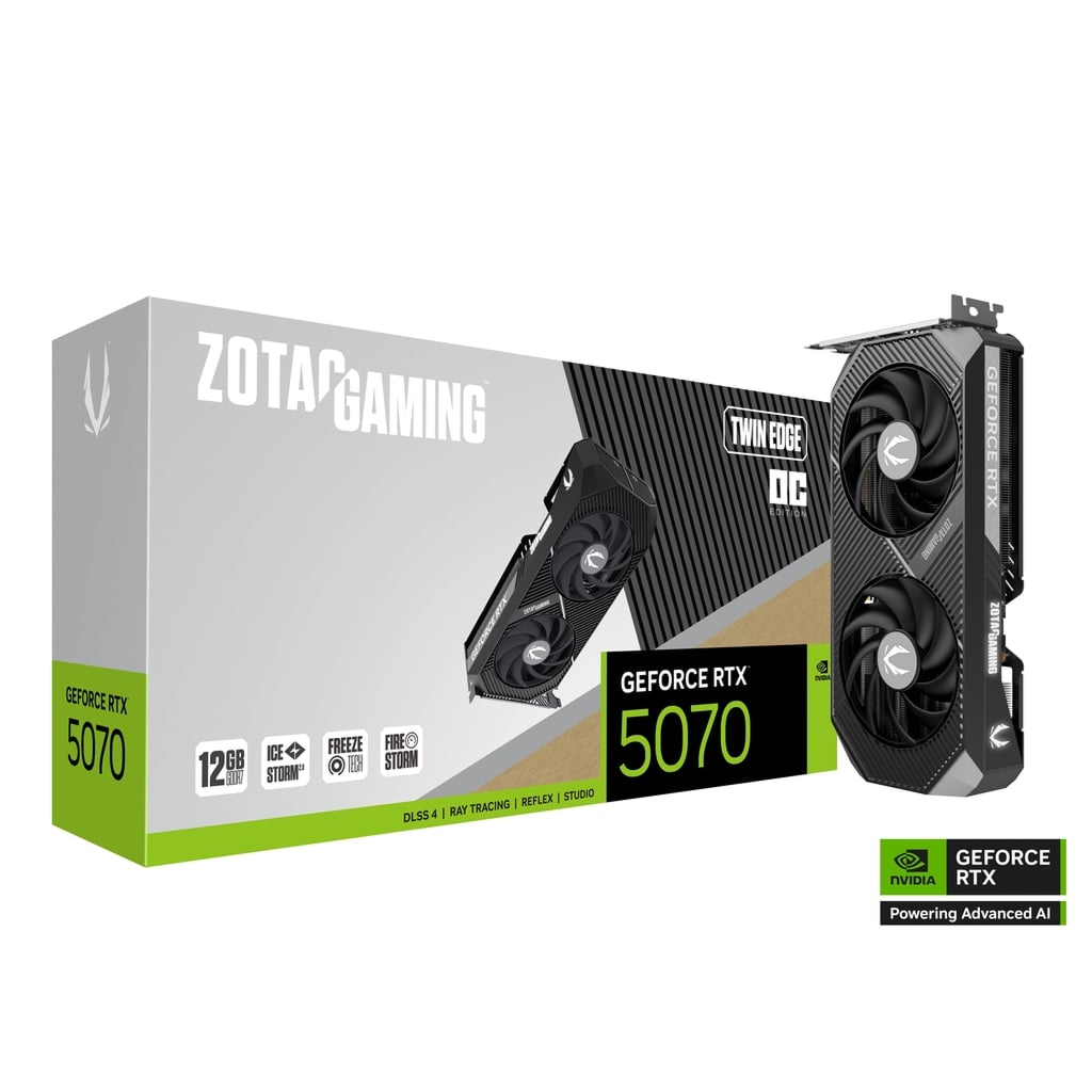 Zotac RTX 5070 Twin Edge OC 12GB GDDR7 Graphics Card