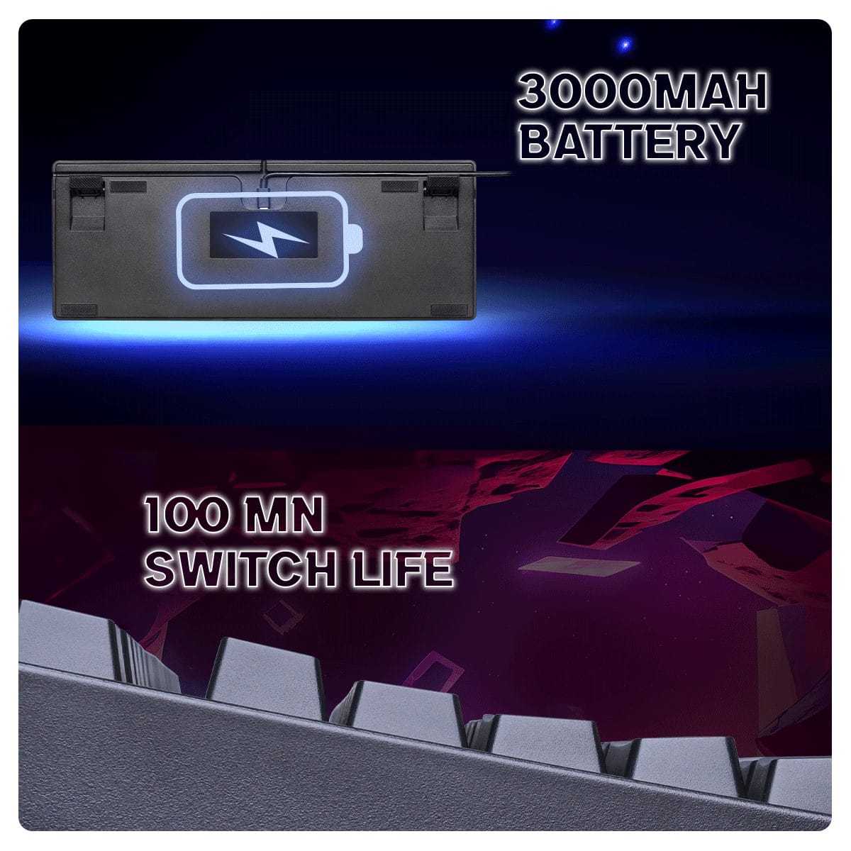 Buy Cosmic Byte Trinity (CB-GK-39) Optical Swappable Blue Switches Mechanical Keyboard (Wireless) Keyboard