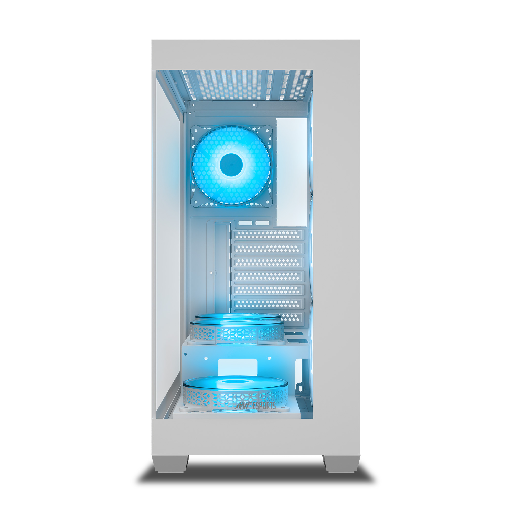 Ant Esports Crystal X7 ARGB (White) Cabinet image 11