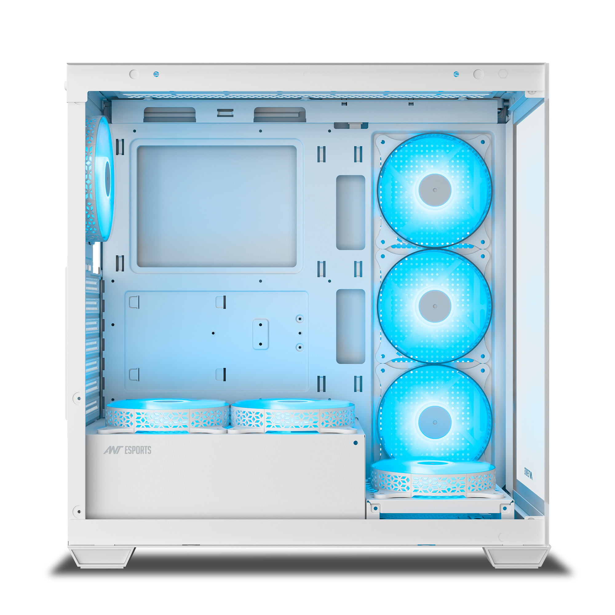 Ant Esports Crystal X7 ARGB (White) Cabinet image 13