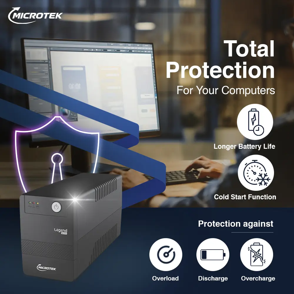 Microtek Legend UPS 1600VA (Upto 960 Watts) UPS 1600VA