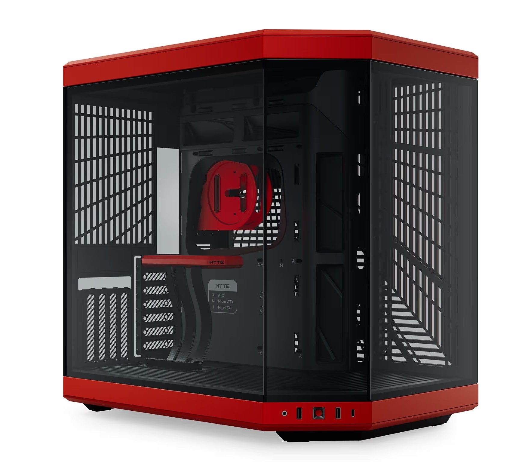 HYTE Y70 ATX Premium Case (Black and Red) Cabinet