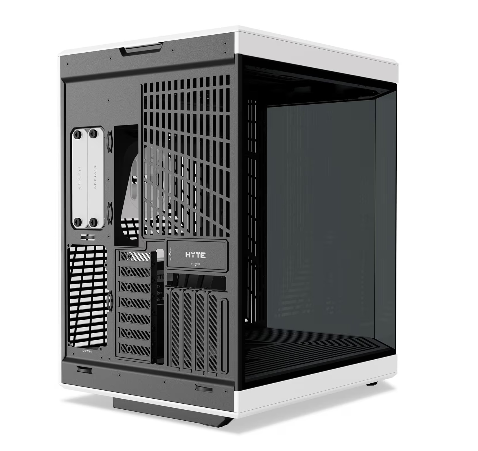 Hyte Y70 ATX Premium Case (Black and White) Cabinet Hyte
