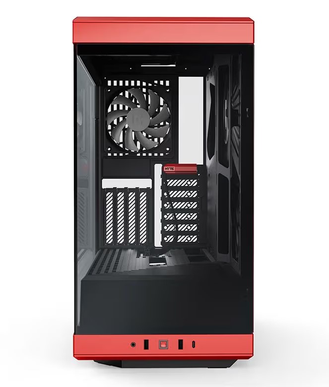 HYTE Y40 ATX Premium Case (Black and Red) Cabinet-img(3)