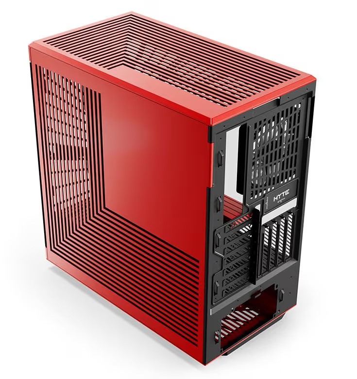 HYTE Y40 ATX Premium Case (Black and Red) Cabinet-img(4)