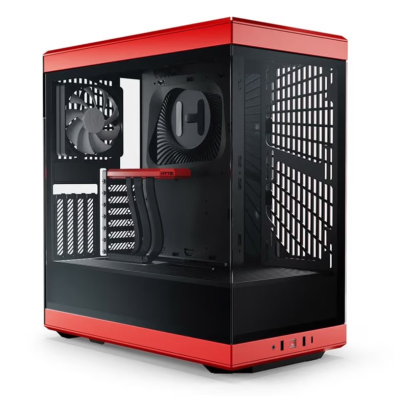HYTE Y40 ATX Premium Case (Black and Red) Cabinet
