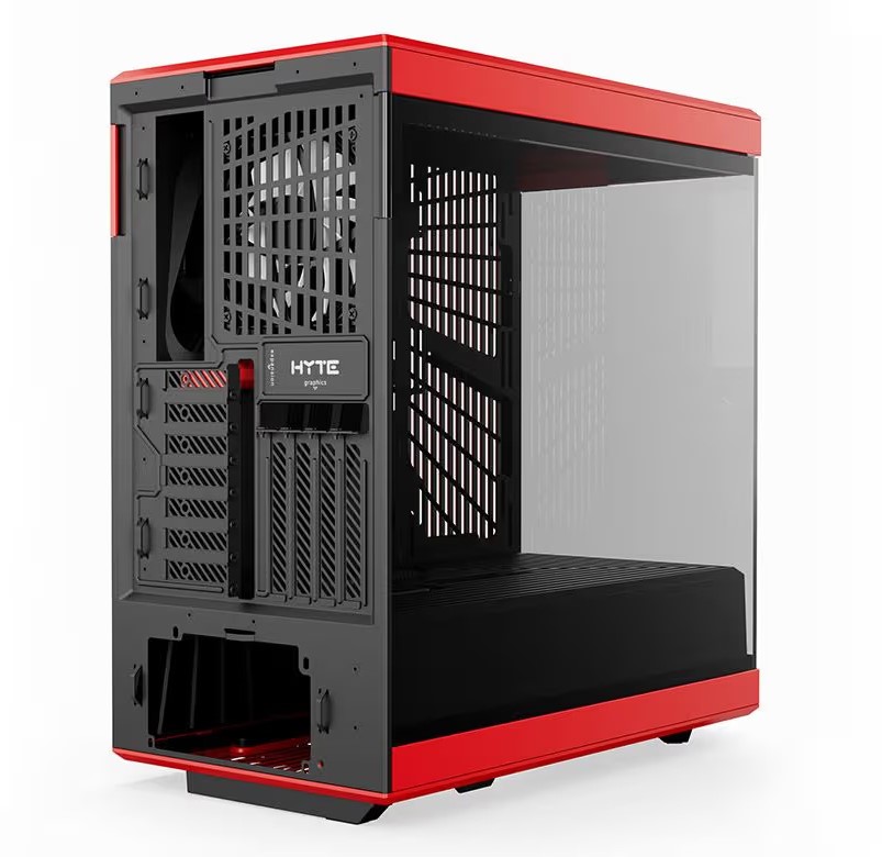HYTE Y40 ATX Premium Case (Black and Red) Cabinet-img(2)