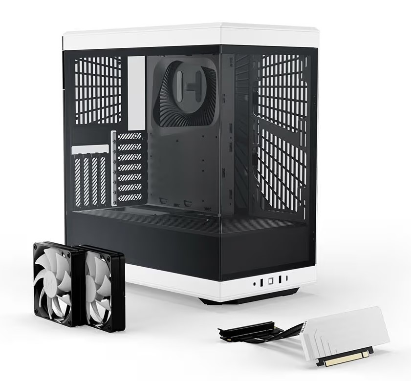 HYTE Y40 ATX Premium Case (Black and White) Cabinet HYTE