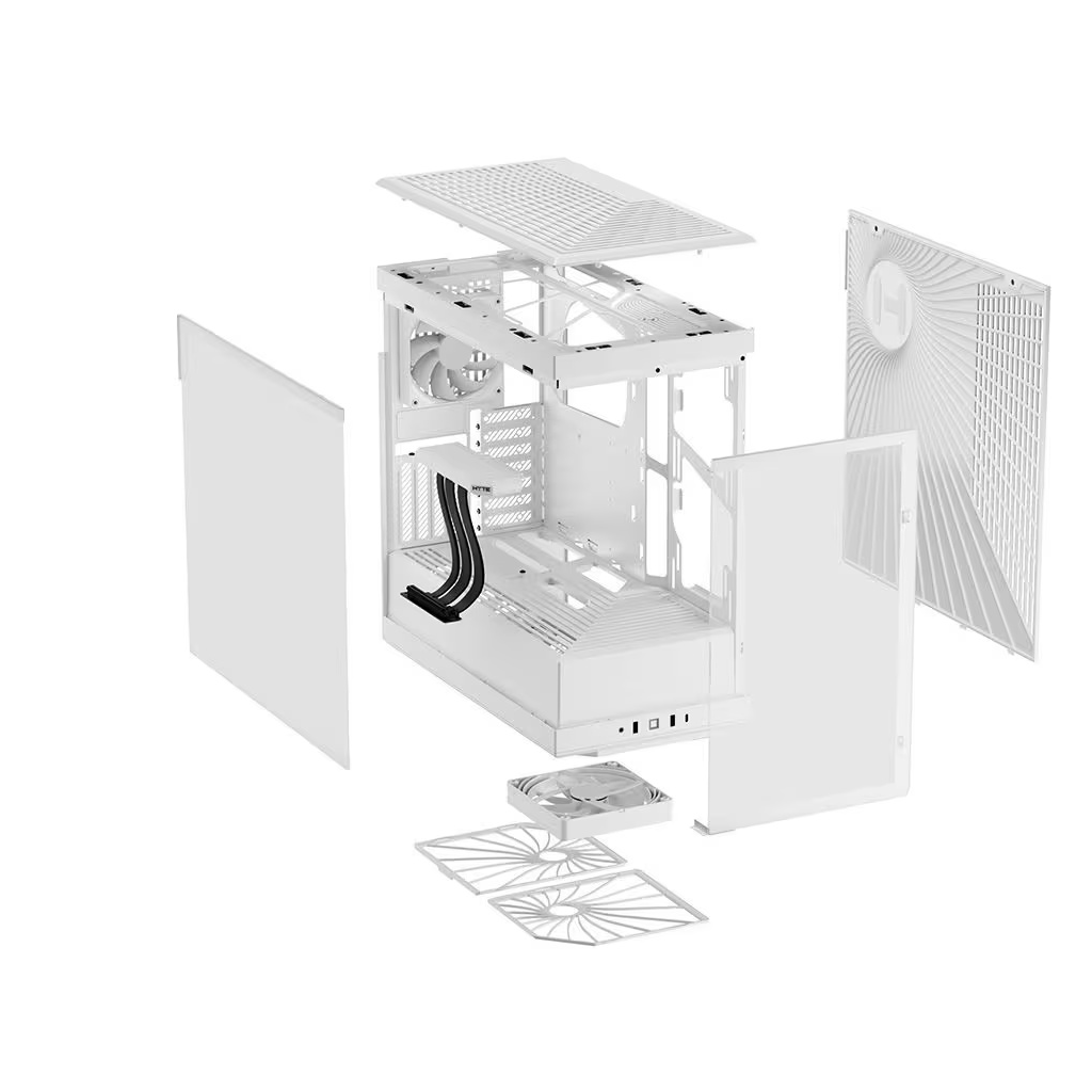 HYTE Y40 ATX Premium Case (White) Cabinet-img(8)