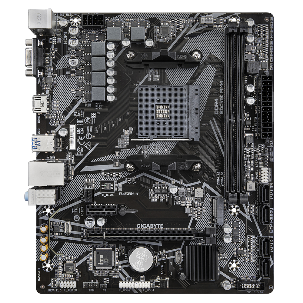 Gigabyte B450M K AMD Motherboard modxcomputers