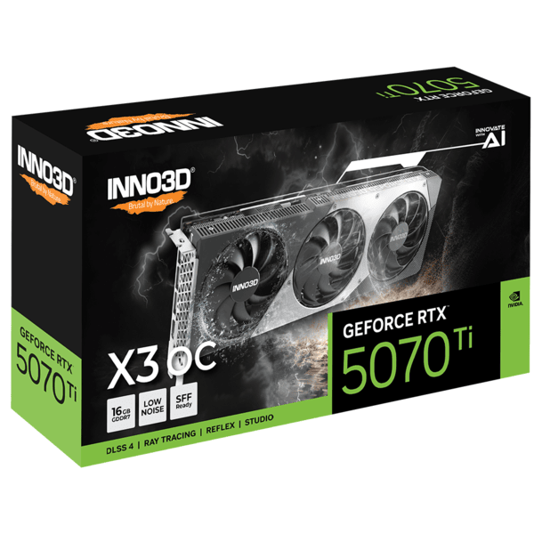 Inno3D RTX 5070 Ti X3 OC 16GB GDDR7 Graphics Card-img(2)