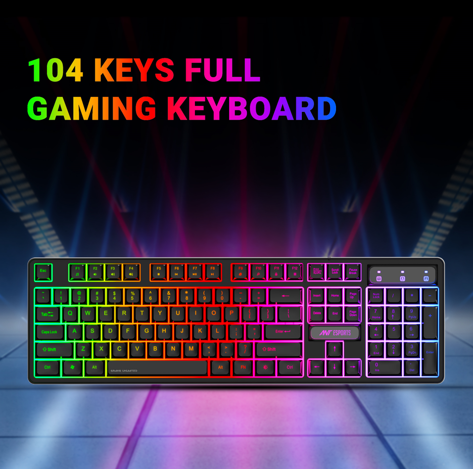 Ant Esports KM1650 Pro Gaming (Black) Keyboard and Mouse Combo modxcomputers