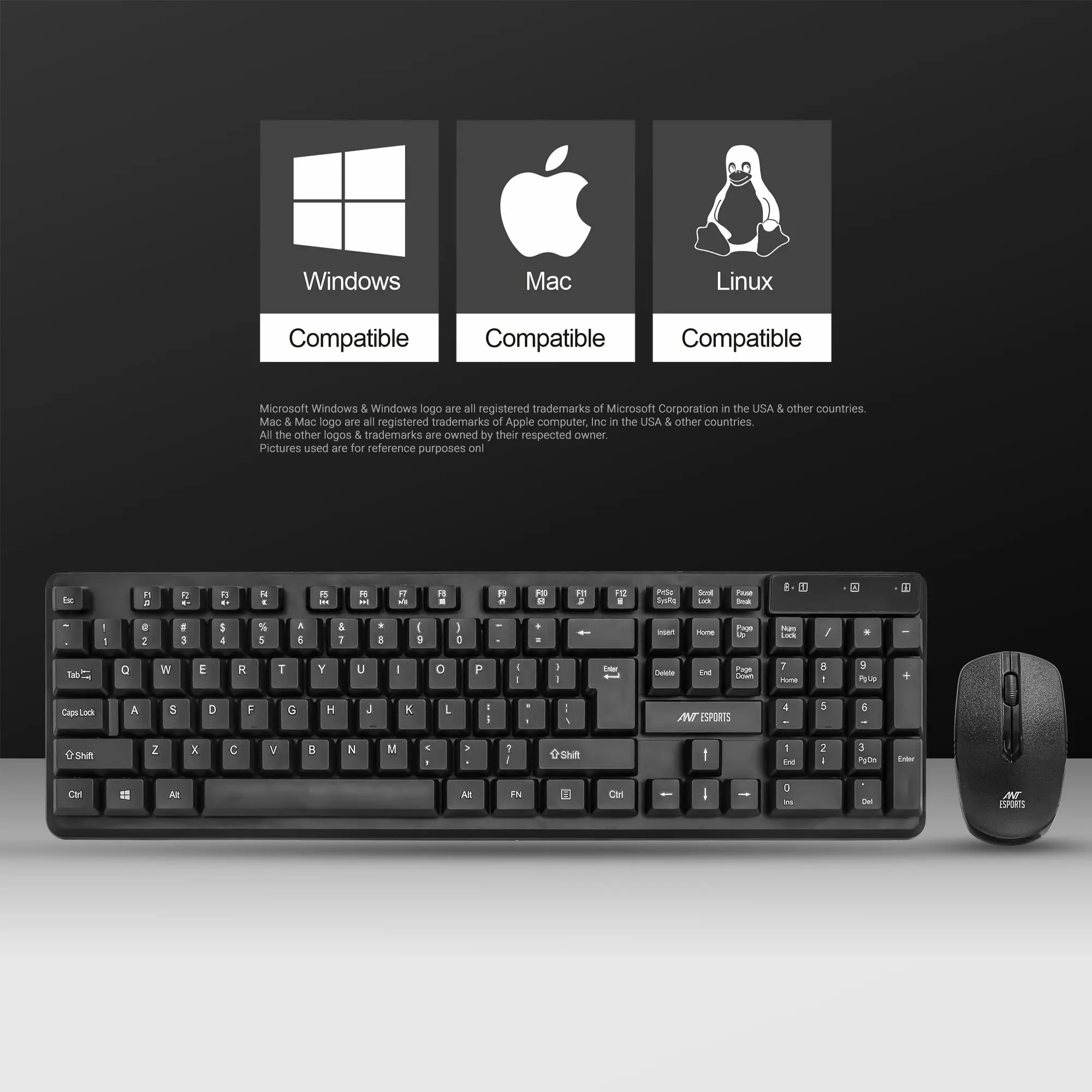 Ant Esports MKWM2023 Wireless (Black) Keyboard and Mouse Combo-img(3)