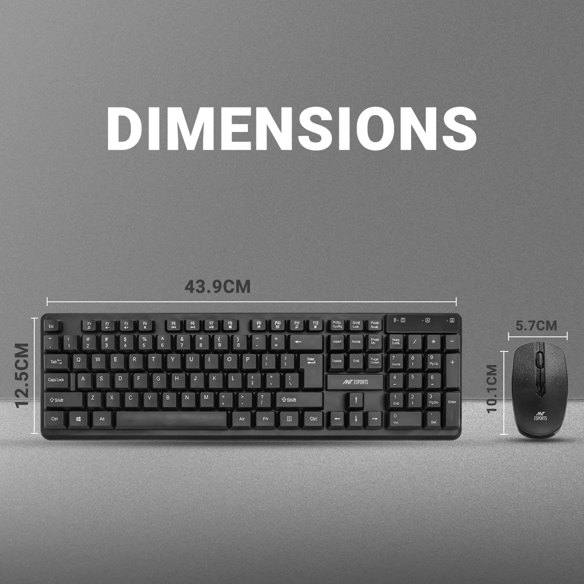 Ant Esports MKWM2023 Wireless (Black) Keyboard and Mouse Combo-img(5)