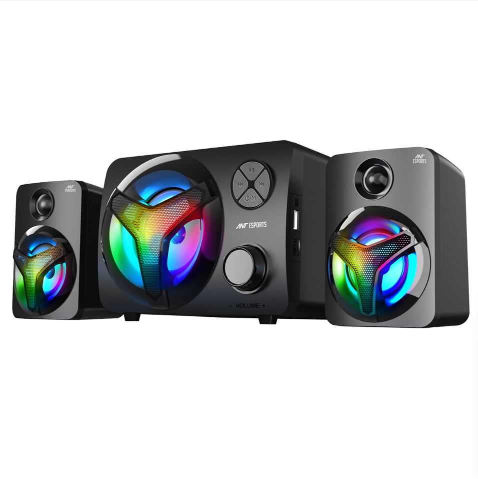 Ant Esports GS350 Pro 2.1 Channel RGB Stereo Gaming Speaker