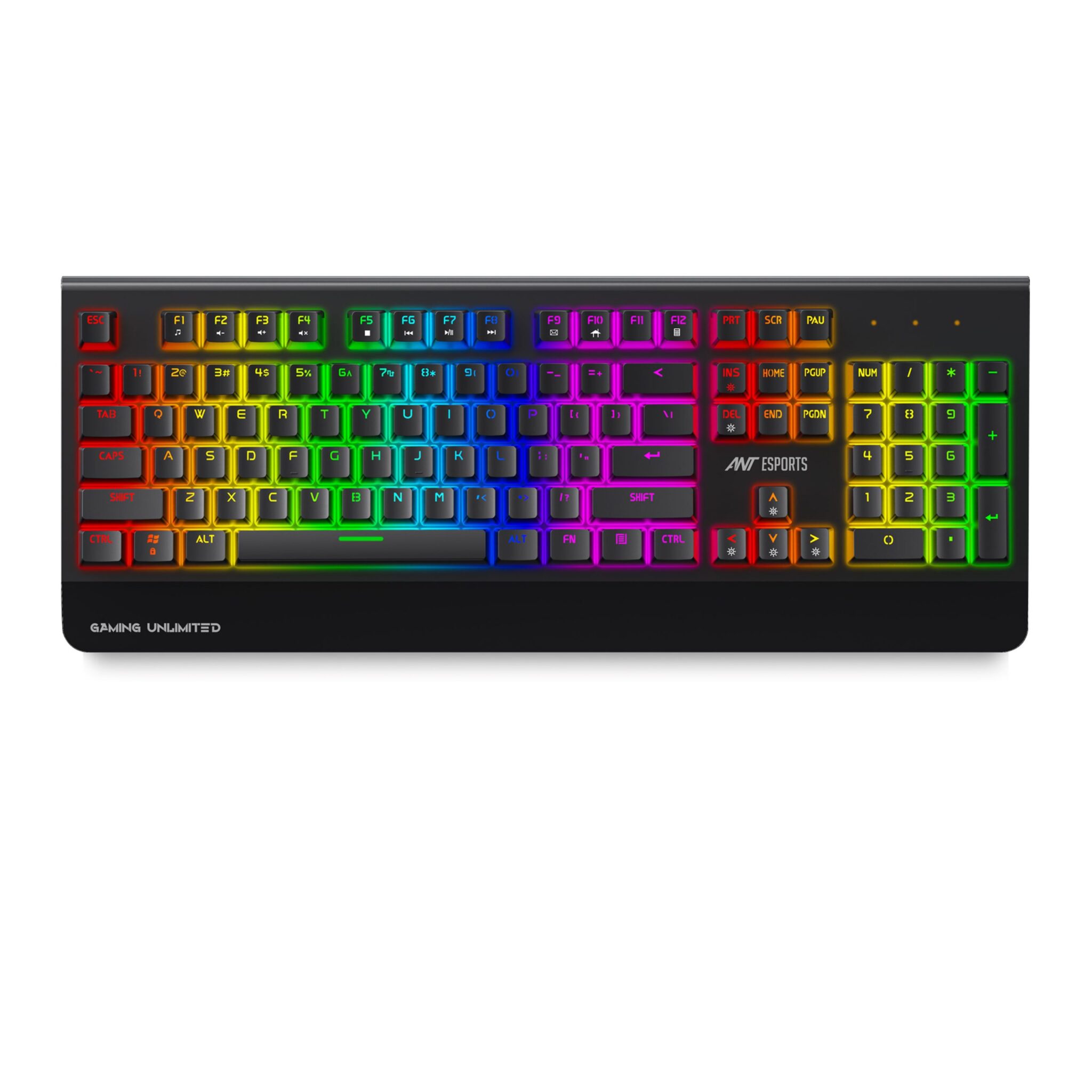 Ant Esports MK4000 RGB Mechanical Gaming Keyboard with Per Key RGB (Red Switches) (Black) Keyboard