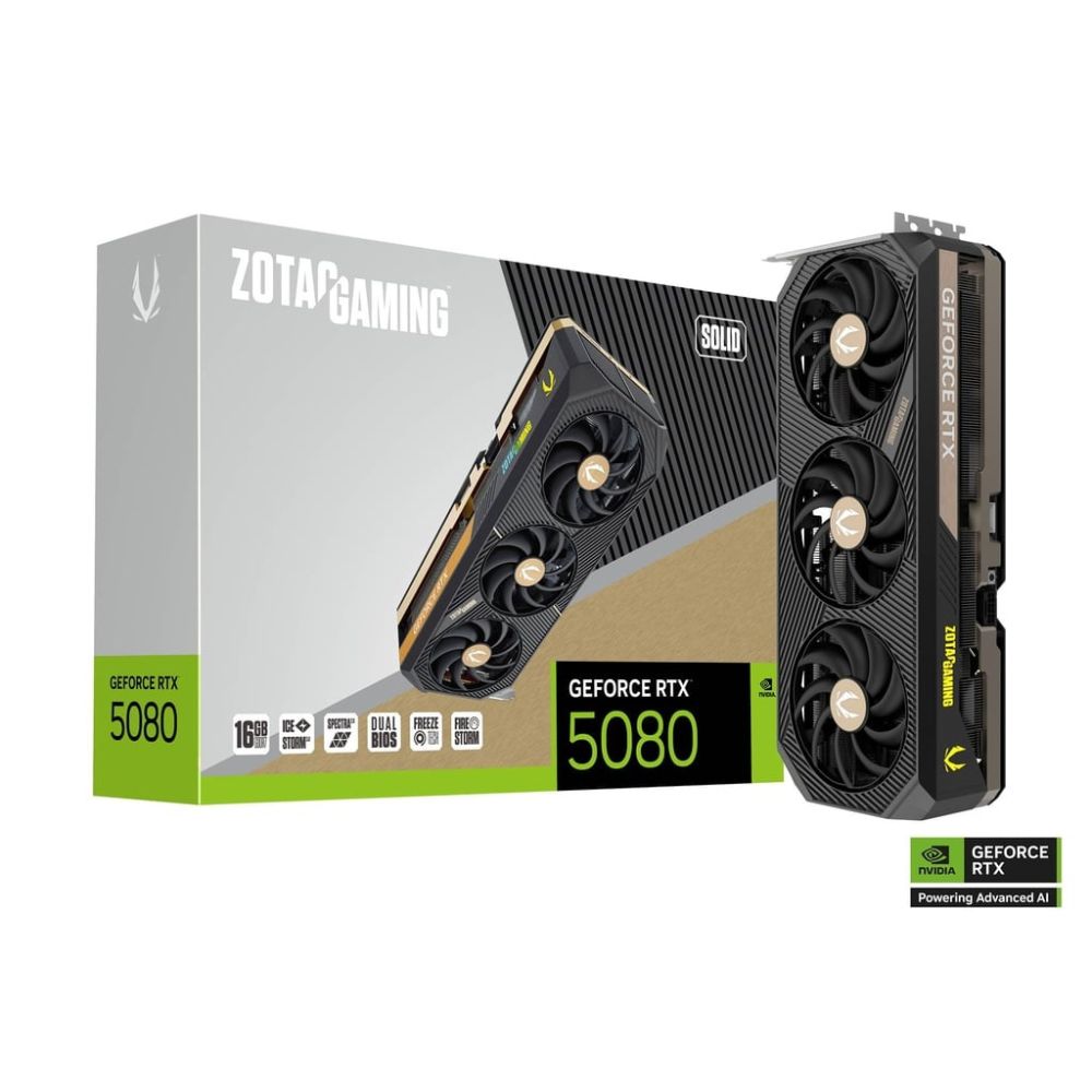 Zotac RTX 5080 Solid 16GB GDDR7 Graphics Card
