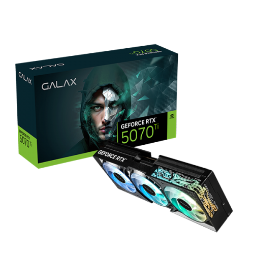 Galax RTX 5070 Ti (1-Click OC) with RGB Lighting 16GB GDDR7 Graphics Card