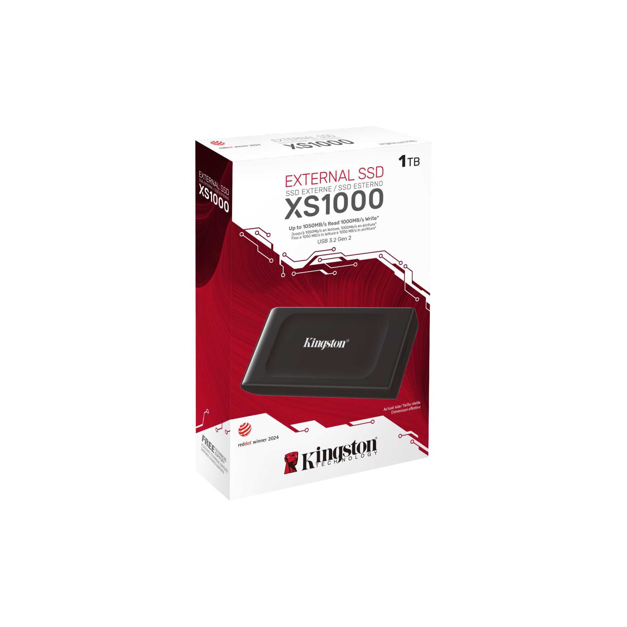 Buy Kingston XS1000 1TB USB 3.2 Gen 2 (Black) External SSD