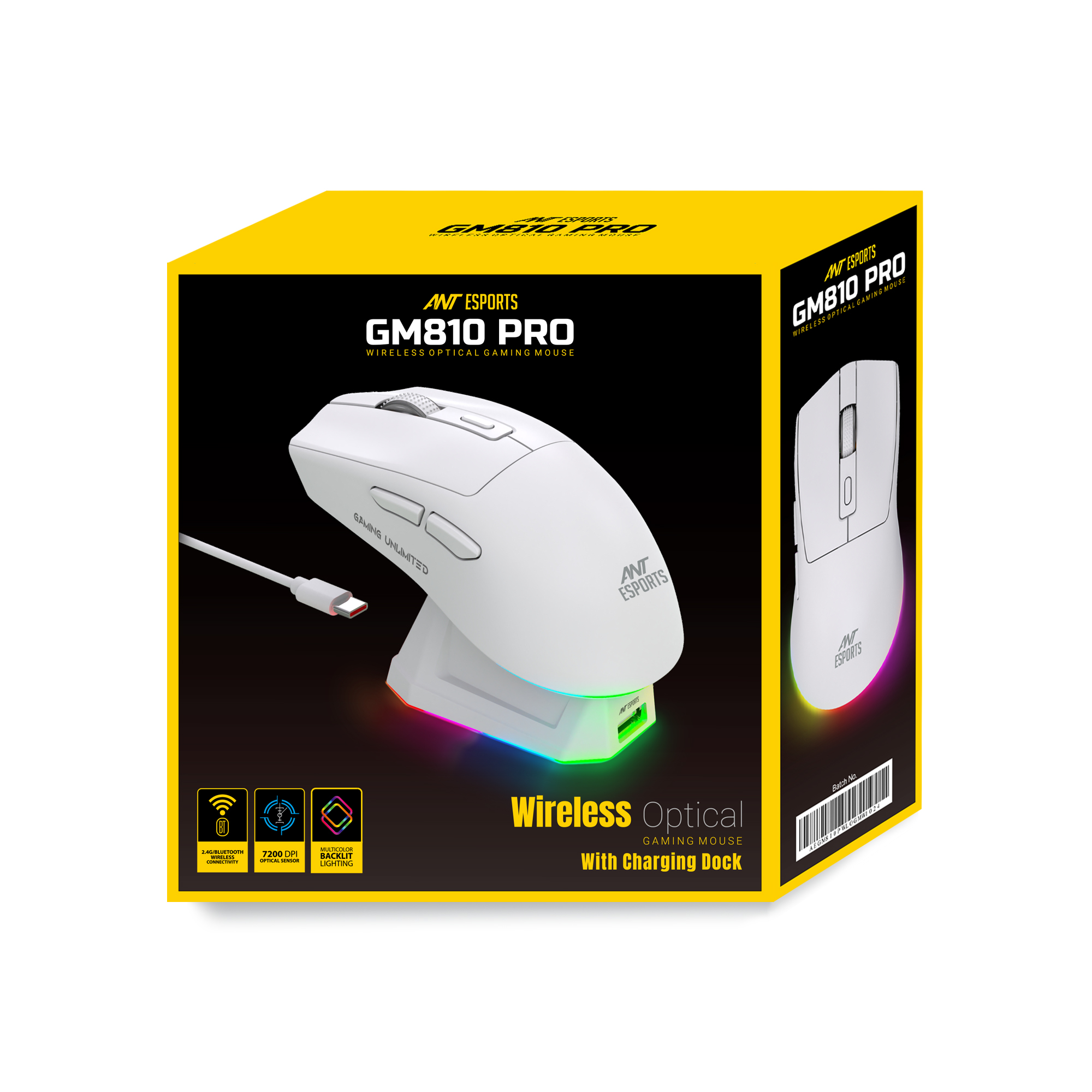 Ant Esports GM810 Pro Wireless Optical (White) Gaming Mouse image 10