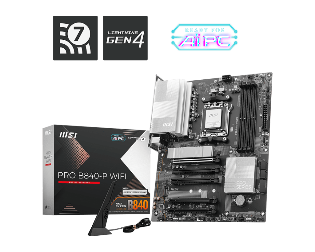 MSI PRO B840-P WIFI AMD Motherboard