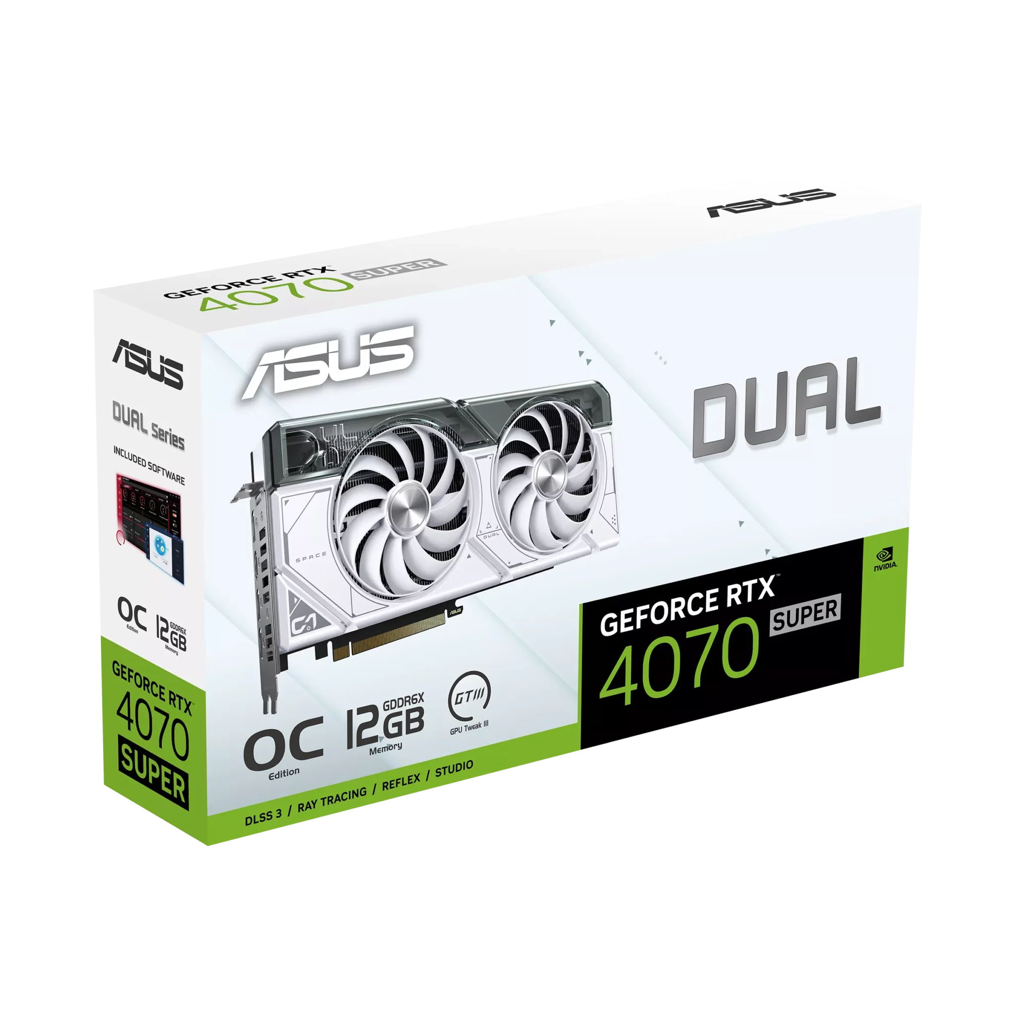 ASUS Dual RTX 4070 Super White OC Edition 12GB Graphics Card image 10