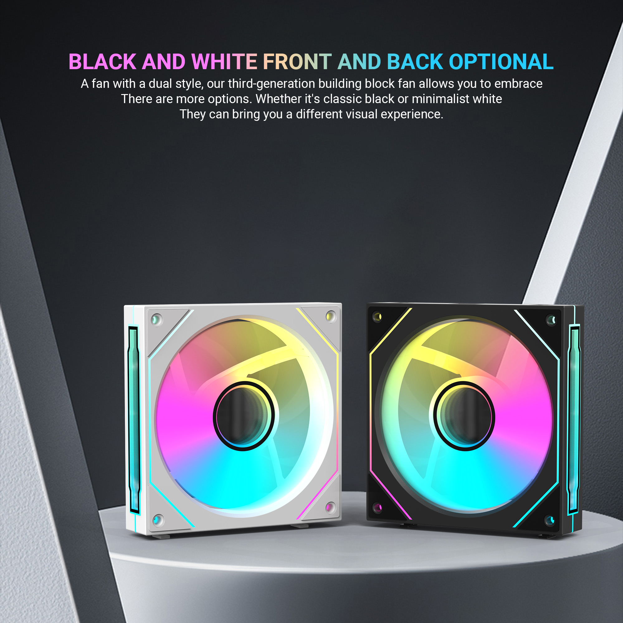 Ant Esports Stackerflow 120mm ARGB (Triple Pack) (White) Case Fans-img(7)