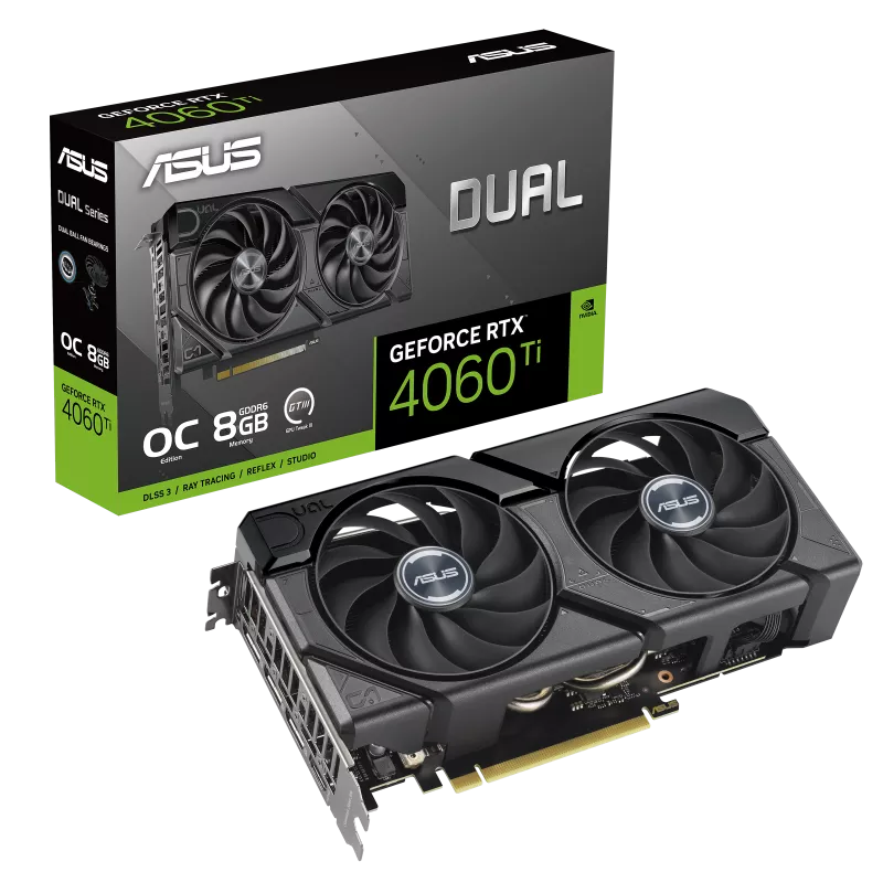 ASUS Dual RTX 4060 Ti EVO OC Edition 8GB Graphics Card