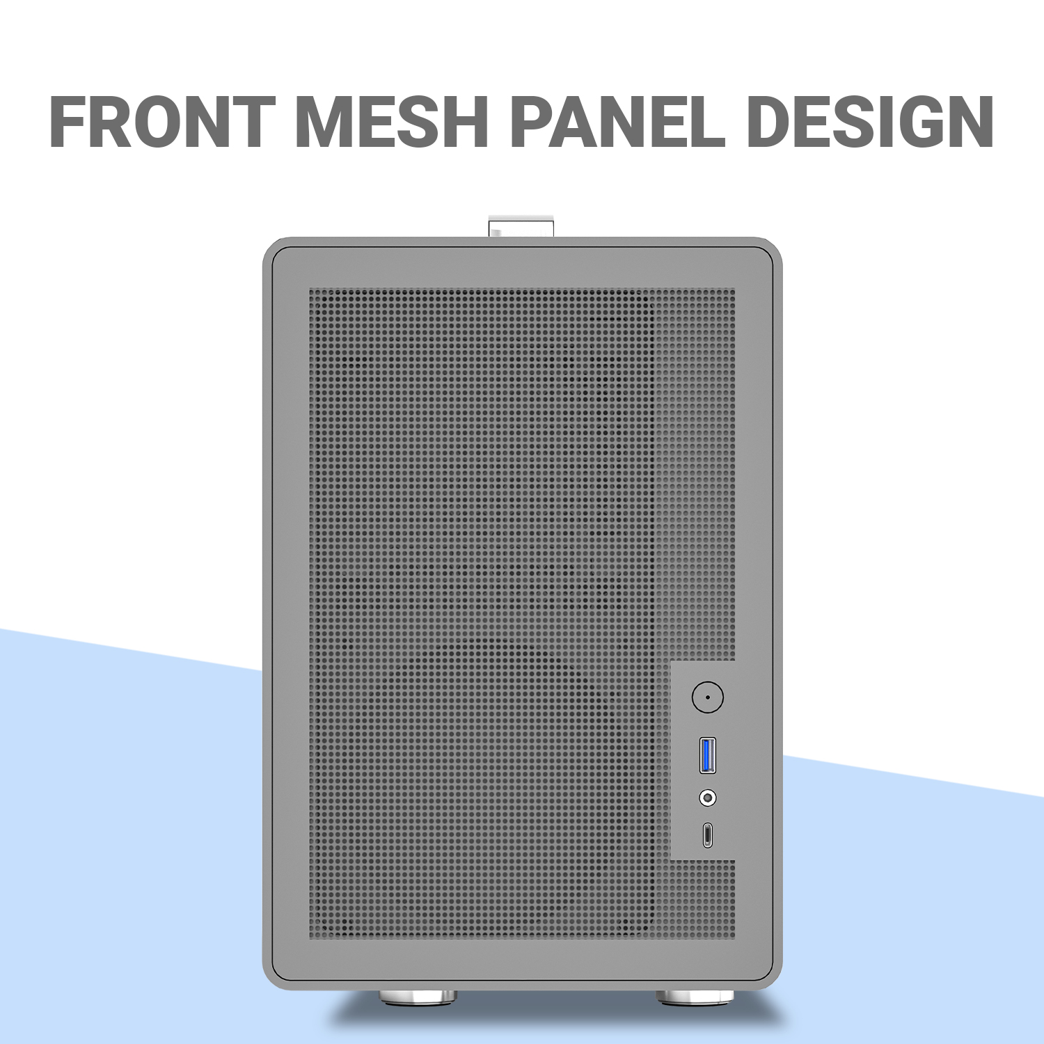 Ant Esports Box C Air Mini Tower Portable (Grey) Cabinet image 18