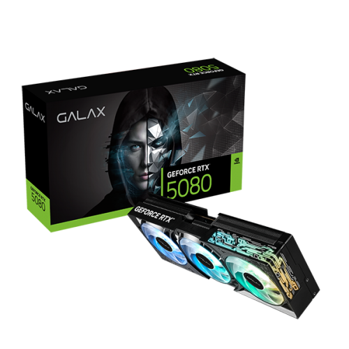 Galax RTX 5080 (1-Click OC) with RGB Lighting 16GB GDDR7 Graphics Card