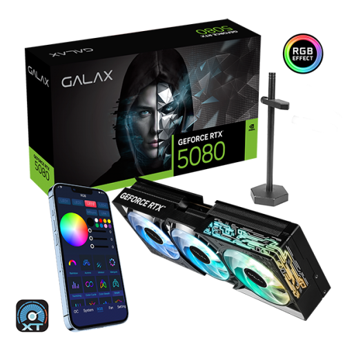 Galax RTX 5080 (1-Click OC) with RGB Lighting 16GB GDDR7 Graphics Card image 10