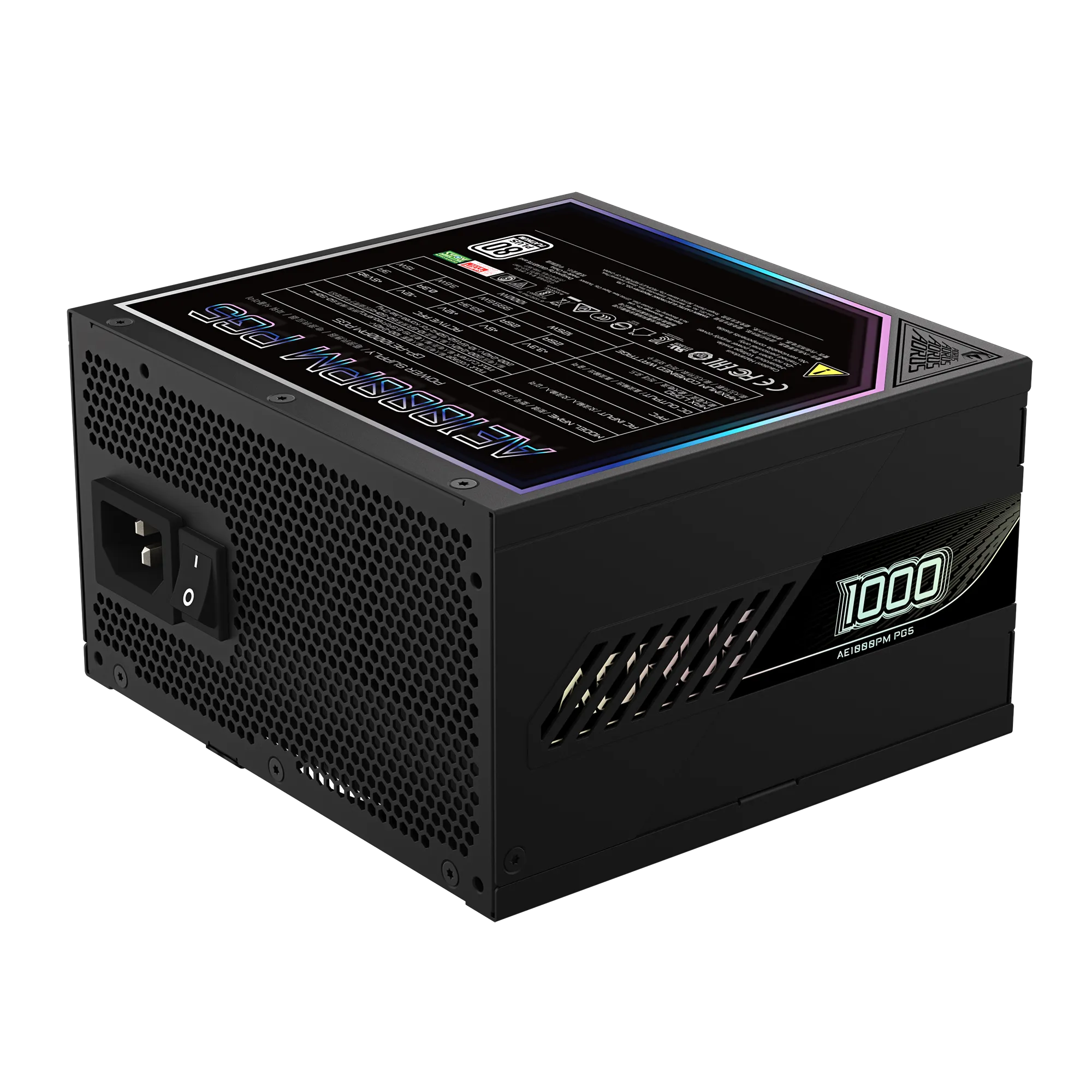 Gigabyte Aorus Elite 1000W PG5 ATX 3.1 1000 Watt 80 Plus Platinum Fully Modular Power Supply modxcomputers
