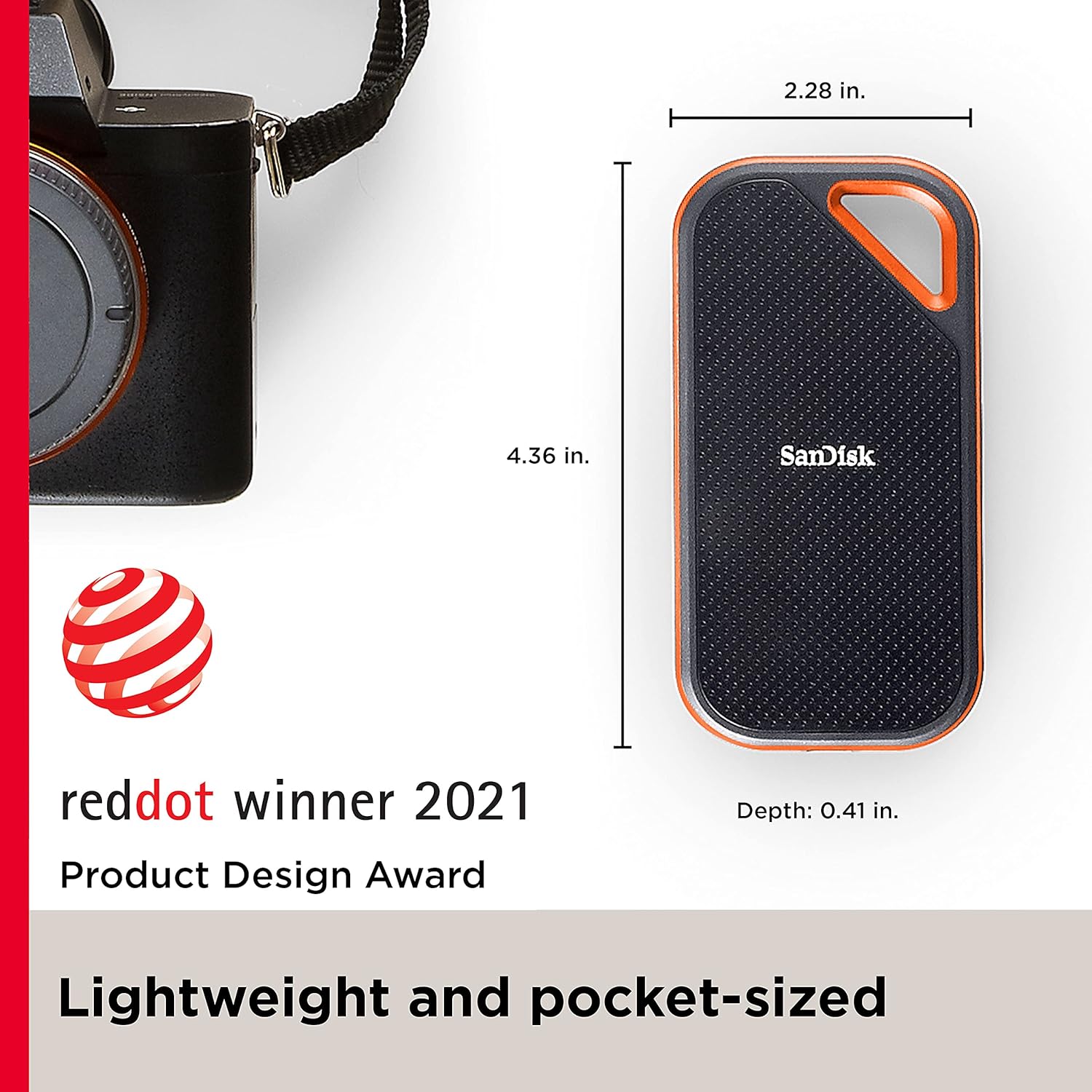 Sandisk Extreme Pro E81 4TB Portable External SSD, 2000MBs R&W, Type-C and Type-A Cables (Dark Blue) External SSD Sandisk