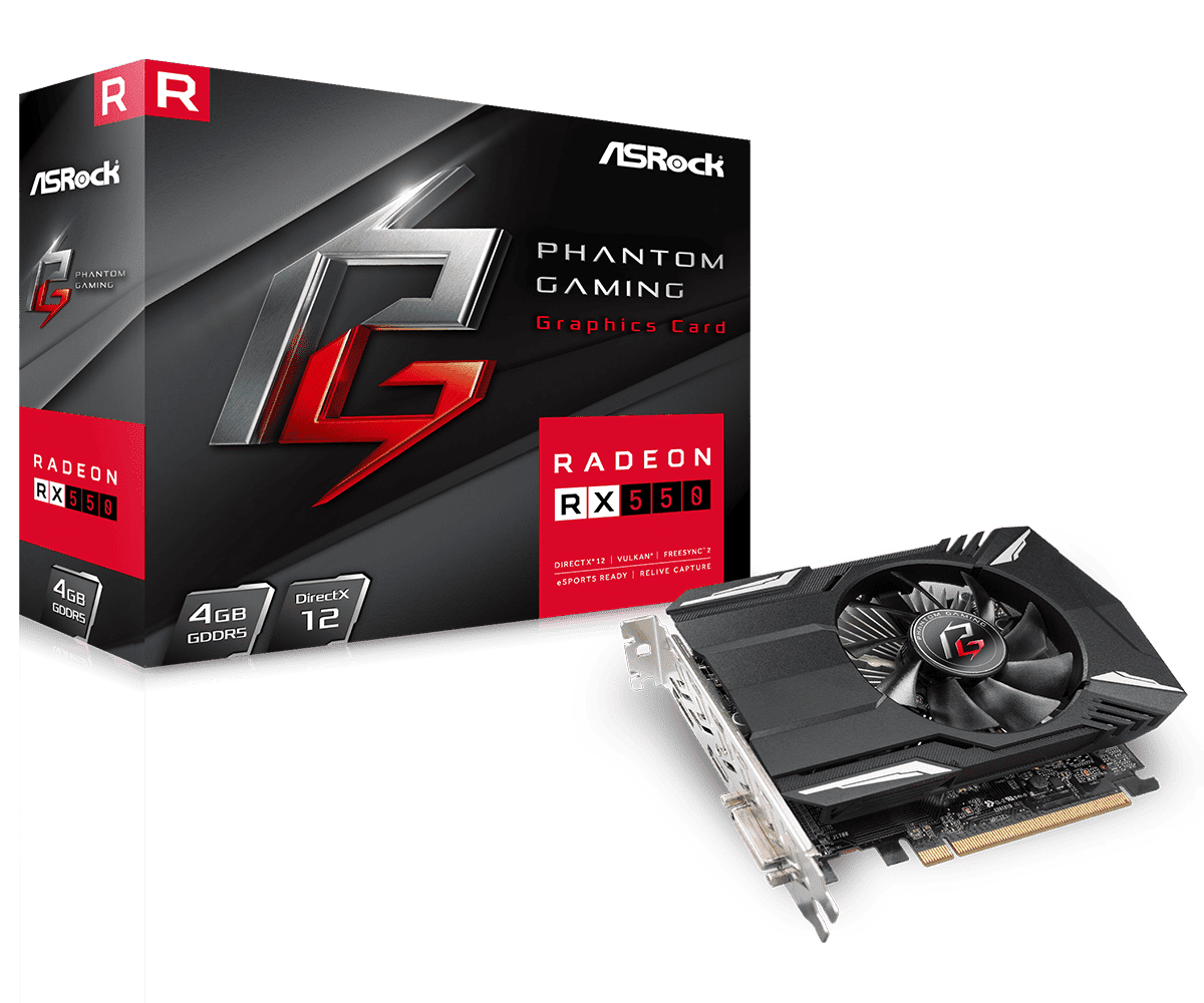 ASRock RX 550 Phantom Gaming 4GB