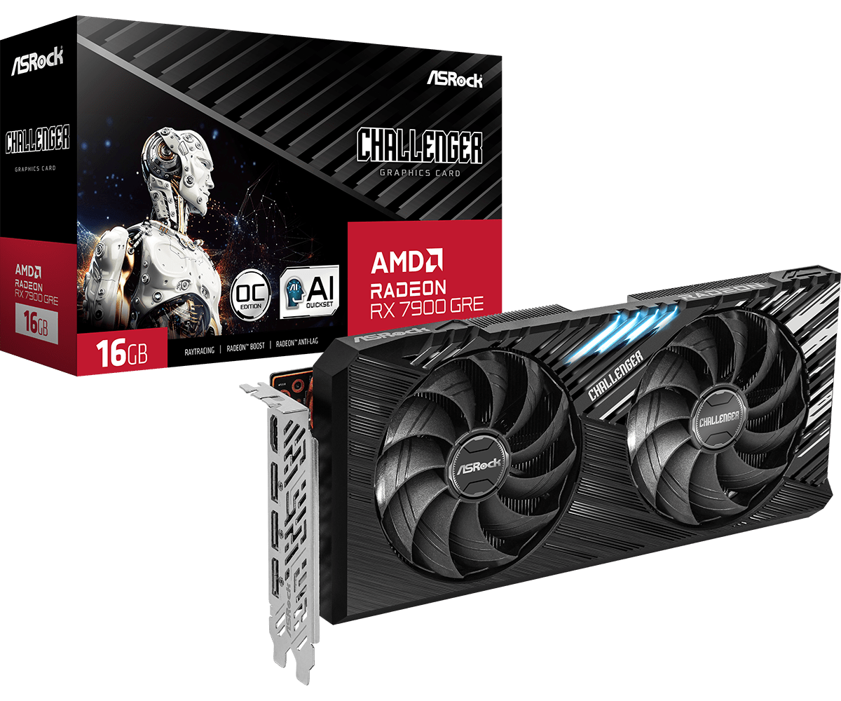 ASRock RX 7900 GRE Challenger OC 16GB Graphics Card